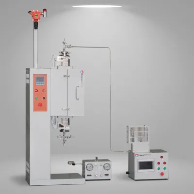 Hydrogen Atmosphere Vertical Tube Furnace 1200 Degree C with Ignition System for Metal Parts Sintering