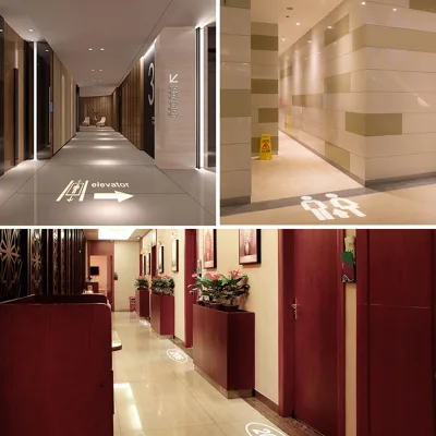 Portable 20W Embedded Underground Parking Indicator Signs Projection Lights Custom Image Floor Projection