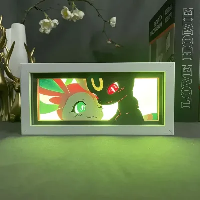 Led Light Box Anime Gengar USB Paper Cut Shadow Game Lightboxs Kawaii Room Decoration 3D Painting Lamp Kid Gifts
