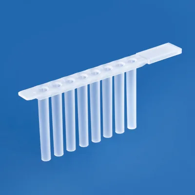 8 Strip Magnetic Tip Comb Virgin Medical Grade PP DNase-Free Clear 96 Well 8-Channel Tip Comb for Deep Well Plates