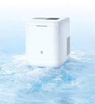 MIJIA Mini Ice Maker Countertop with Handle and Cover,Self-Cleaning,Home/Party/RV/Camping Portable Countertop Ice Machine