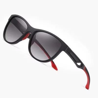 Uv400 Protection Eyewear Mens Square Pilot Mirror Polarized Sunglasses TR90 Sun Block Tint Lens Outdoor Activities Sunglasses