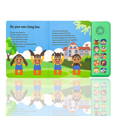 Manufacturer Printing and Publishing Children Books Christmas Musical Book Custom English Audio Book for Kid