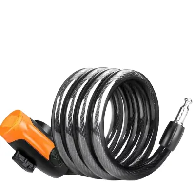 ANKE New Design 12mmx900mm Steel Chain Cable Anti-Breaking Anti-Theft Black 0.33kg Motorbike Key for Mountain Bike