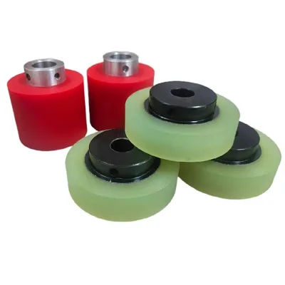 Factory Customized Abrasion-Resistant Polyurethane PU Wheel Rubber Coated Rubber Roller Wheel