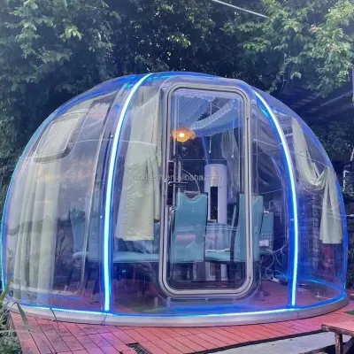Transparent PC Dome Panel Modern Design Garden Bubble House for Outdoor Hotel Aluminium Exhibition Tents