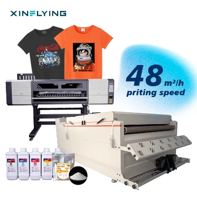 High Quality Hot Sale Automatic Dtf Printer 8 Heads I3200 4720 Dtf Inkjet Printing Machine 1.2m 48sqm/h for Fabric/hat