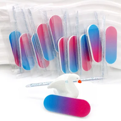 Wholesale Mini Nail Filer Manicure Pusher Disposable Nail File and Cuticle Pusher Set