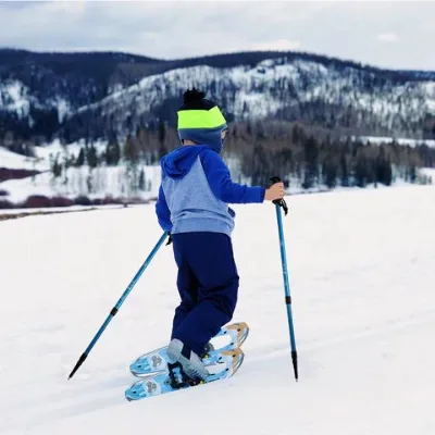 BSCI Factory OEM Wholesale Custom CE China Supplier Kids Snow Shoes Aluminum Children Snowshoeing Ski Snowshoes Set
