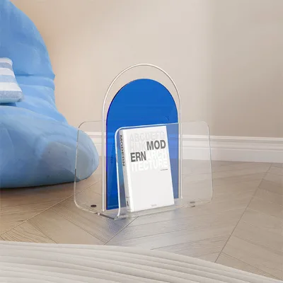 Acrylic Bookshelf - Storage Rack - Transparent Design