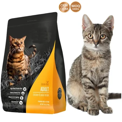 Low Shipping Cost Dry Cat Food Beef Flavor Fish Shape Grain Free with High Egg Yolk Content 10kg MOQ