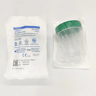 Plastic Male Female Use Hospital Portable Urine Bottle Urine Container with Lid