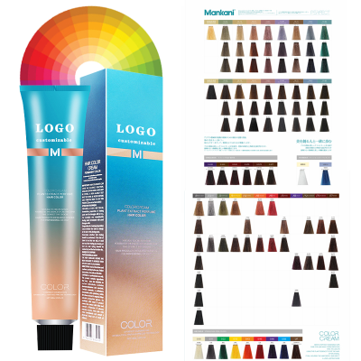 Customize Personal Labal Brand Permanent Feature Hair Color Hair Dye LOW Damage Colored Hair Color Cream