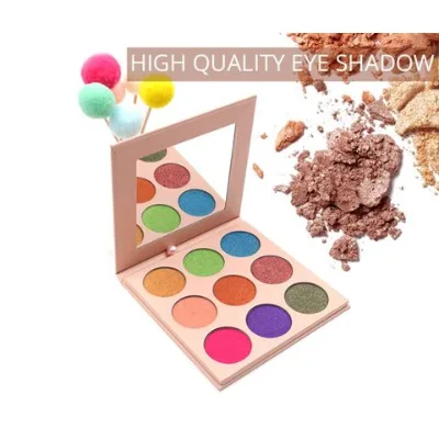 OEM Professional private label 9 colour eye shadow palette vegan cruelty free nine colors eyeshadow palette makeup