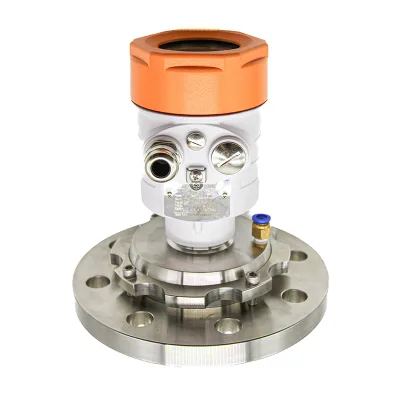 GPRS  Industrial 80Ghz Guided Wave Radar Level Sensor Instrument 4-20mA Silo Feed Plant Fuel Liquid Water Tank