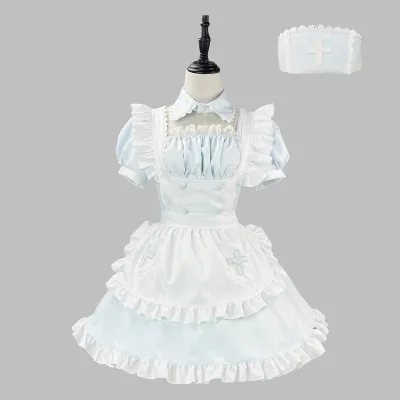 Cross-border for Angel Water Color Medical Department Maid Clothing COSPLAY Women's Clothing Performance Polyester Material