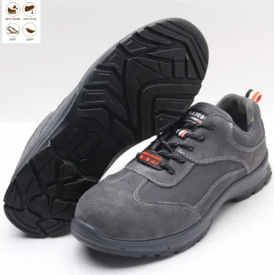 Men's Anti-Slip Suede Safety Work Shoes Factory Price Puncture-Proof and Smashing Manufactured Labor Insurance Shoes