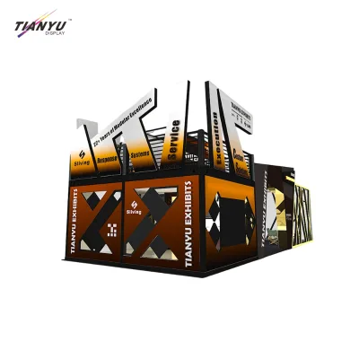 Tianyu Two Story Trade Show Booth Duo Product Launch Configuration Customized Canton Fair Premium High Quality Luxury