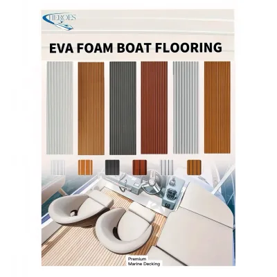 HEROES Modern Design EVA Foam Sheet RV Car Flooring Marine Deck Self-Adhesive Synthetic EVA Foam Marine Decking