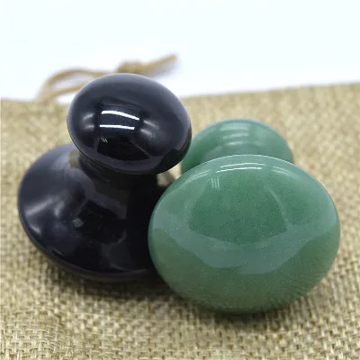black obsidian hot massage stone facial massage stone