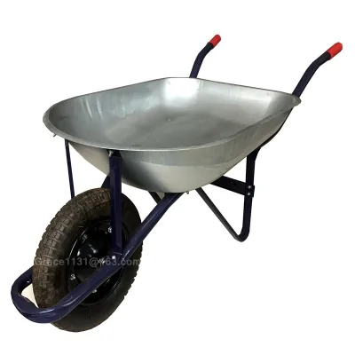 Direct Sale from Factory 50L Metal Wheelbarrow for Construction Sites Cement Sand Handcart Directly to Brazil Market