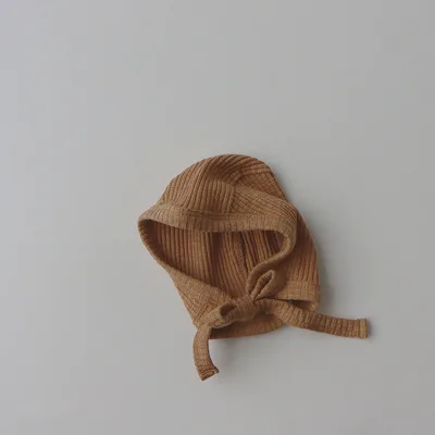 Custom Logo Infant Baby Beanie Hat Lovely Plain Color Style Minimum Order 50pcs for Kids