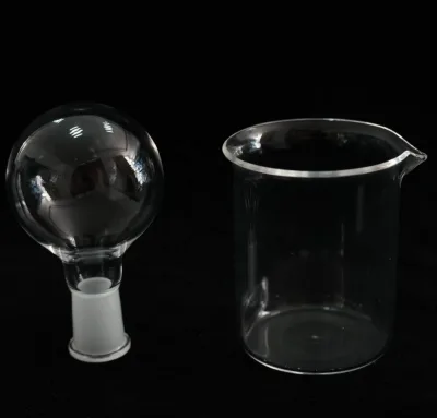 EAST Lab Glassware Clear Round Bottom Boiling Quartz Glass Flask