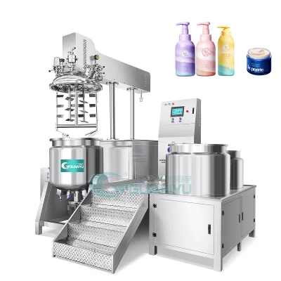 High Viscosity Emulsification Sunburn Cream Heating Mixing tank Food Grade Emulsifying Vacuum Homogenizer Mixer