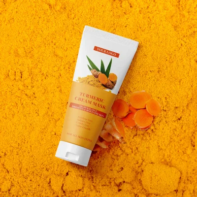 OEM ODM Custom Turmeric Foam Cleanser Private Label Oil Control Spot Removal Turmeric Facial Cleanser