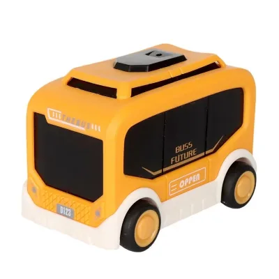 Inertia Toy Mini Cartoon Car Friction Racing Car Toy Friction Bus Model Toys