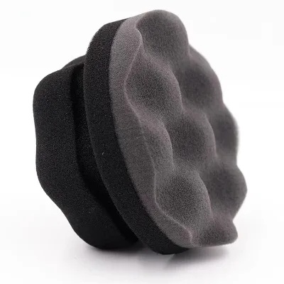200pcs Packing Big Size Car Detailing Hex Grip Tire Tyre Applicator Pad Waxing Polishing Soft Wave Sponge