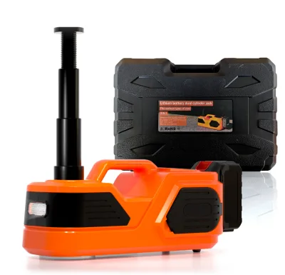 21V Lithium Battery 5 Ton Electric Floor Jack Dual Cylinder Hydraulic Car Jack Cordless with Air Compressor Tire Inflator Pump