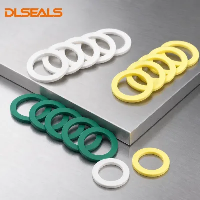 EN681 EN549 Rubber PTFE Sealing Flat Silicone FKM Custom Cutting Rubber Washer Ring Gasket Seal Thin Flat Washer