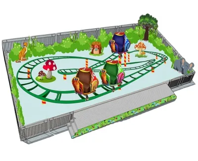 Amusement Park Snail Design Track Train Mini Sliding Roller coaster for Sale