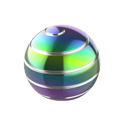 Fingertip Anti-Stress Fidget Spinner Aluminum Alloy Kinetic Desktop Metal Desk Toy Illusion Ball for Stress Relief