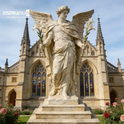 Resin Stone Hercules Sculpture for Classical Courtyard Decor Lightweight Artificial Stone Sculpture Woman