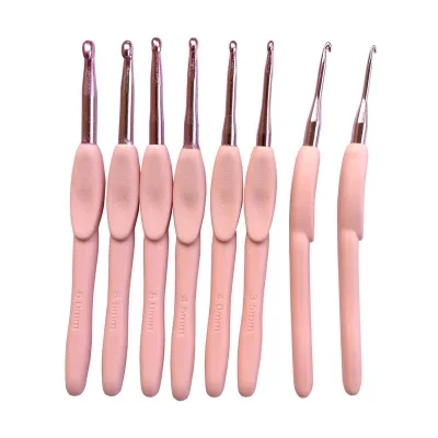 Multi-Scale Knitting Sewing Tools Beginner Universal Pink Handle Crochet