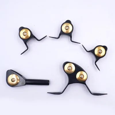 5 Sizes Aluminum Alloy Fishing Gear Roller Guide Rail Rod Head Accessories for Trolling/Pole Fishing DingChi ZKKG Model