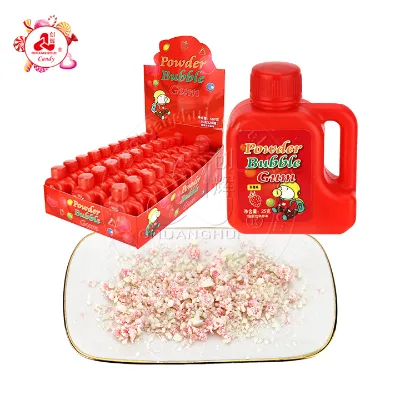 Small Bucket Filled with Sweet and Sour Powder Bubble Gum in Tank