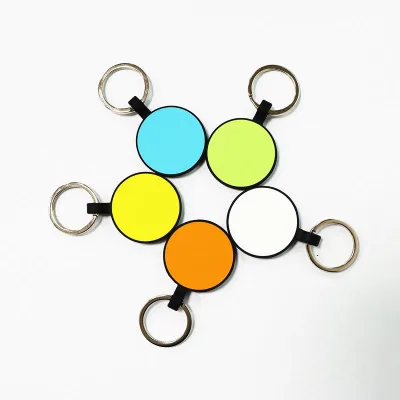 Customized Mini Silicone Circle Pet ID Name Dog Tags Solid Personalized Cat Tag Pet Collar Customized Logo