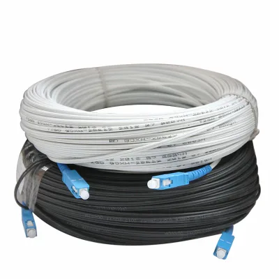 Support Customization SC/UPC SC/APC FTTH Outdoor Drop Cable Jumper G657A Fiber Optical Cable Patch Cord 1core Indoor Fiber Cable