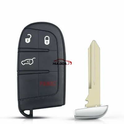 For Chrysler 3+1 Button SUV Remote Key Shell With Blade