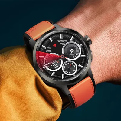 4G Android Smart Watch DM82 180 Rotating 2MP Camera Silicone Band Email IP68 Waterproof Video Call GPS Sports Modes