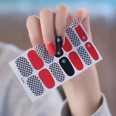 Strick nail Factory price Nail wraps nail patch stickers