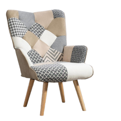 Modern High Back Armchair for Living Room
