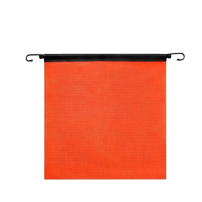 18X18 Inch Hook Safety Flag Mesh Marker Flag With Bungee Cord for Lawn