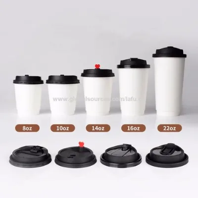 High Quality Customized Disposable Hot Drinking Paper Cup Coffee Cup with Lid