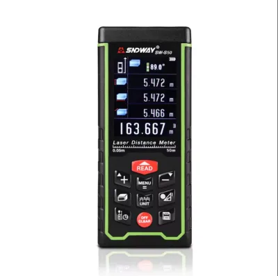 Rechargeable Golf Laser Rangefinder with Color LCD Display Measures Angle Distance From 0.05m to 50m (0.16ft to 164ft)