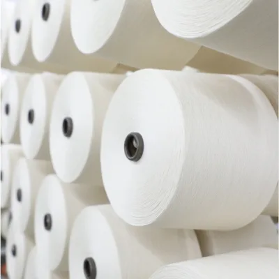 100% Cotton 16S Carded Yarn Raw Withe High Quality Soft-feeling Combed Compact Air Jat Cotton Yarn for Knitting T-shirt