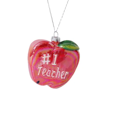 Christmas apple Hanging Decoration for Christmas Tree Hanging Ornaments Glass apple